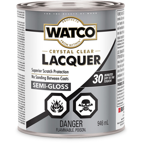 Watco&reg; Lacquer Wood Finish, 946 ml, Clear, Semi-Gloss Haskins Industrial Inc.