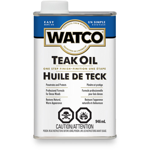 Huile de teck Watco, 946 ml, Transparent, Transparent Haskins Industrial Inc.