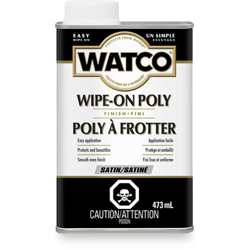 Teinture &agrave; essuyage en poly Watco, 473 ml, Transparent, Satin Haskins Industrial Inc.