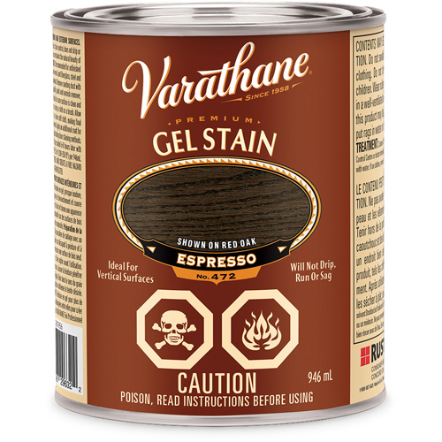 Varathane&reg; Premium Gel Stain, 946 ml, Espresso Haskins Industrial Inc.