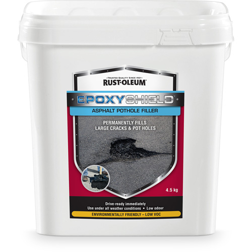 Remplisseur de nids-de-poule dasphalte EpoxyShield, Seau, Noir Haskins Industrial Inc.
