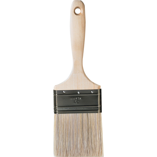 Pinceau pour murs et moulures One Coat, Soie blanche, Manche Bois, Largeur de 3" Haskins Industrial Inc.