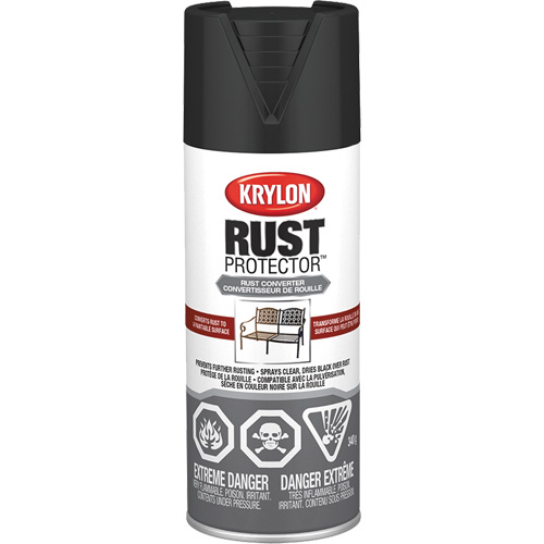Rust Protector&reg; Rust Converter Primer, Black Primer, Very Flat, 12 oz., Aerosol Can Haskins Industrial Inc.