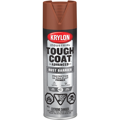 Tough Coat&reg; Advanced Paint with Rust Barrier Technology, Red Oxide Primer, Ultra-Flat, 425 g, Aerosol Can Haskins Industrial Inc.