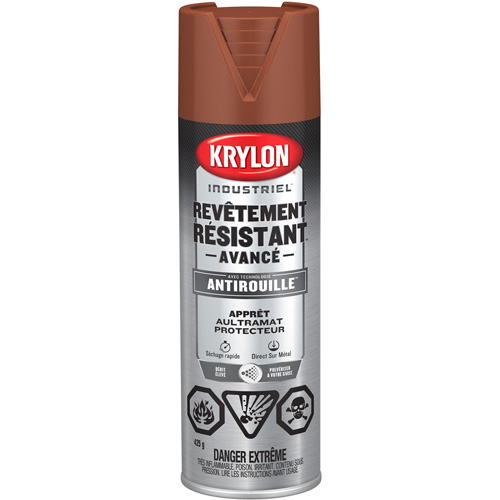 Tough Coat&reg; Advanced Paint with Rust Barrier Technology, Red Oxide Primer, Ultra-Flat, 425 g, Aerosol Can Haskins Industrial Inc.