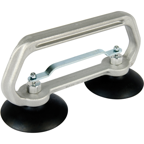 Appareils &agrave; ventouses - Ventouse double industrielle, 50 lb Capacit&eacute;, 4", Barre &agrave; tirer, 10" Longueur de la manche Haskins Industrial Inc.