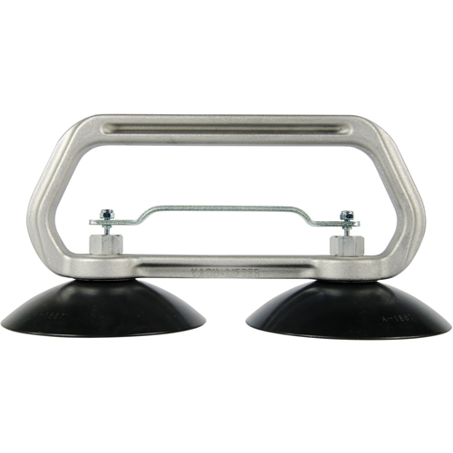 Vacuum Cups - Heavy-Duty Double Cup, 75 lbs. Capacity, 5", Pull-bar, 10" Handle Length Haskins Industrial Inc.