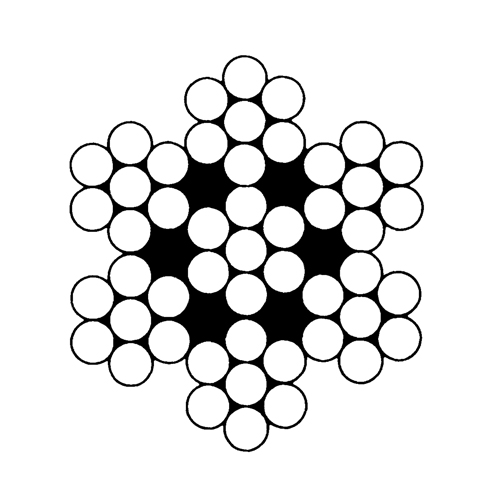 C&acirc;bles d'a&eacute;ronefs, 500' (152,4 m) x 3/64", 270 lb (0,135 tonne), Galvanis&eacute; Haskins Industrial Inc.
