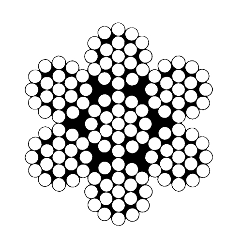 Aircraft Cables, 100' (30.48 m) x 1/2", 20700 lbs. (10.35 tons), Galvanized Haskins Industrial Inc.