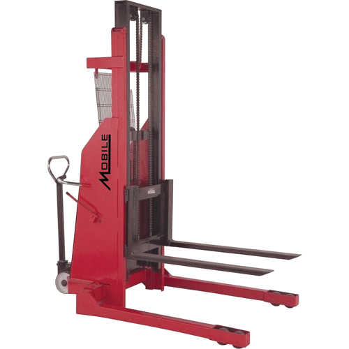Hydraulic Stacker, Electric Operated, 1500 lbs. Capacity, 96" Max Lift Haskins Industrial Inc.
