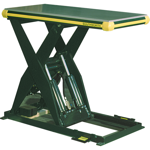 Hydraulic Backsaver Scissor Lift Table, Steel, 48" L x 48" W, 4000 lbs. Capacity Haskins Industrial Inc.