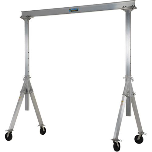 Adjustable Aluminum Gantry Crane, 12' L, 2000 lbs. (1 tons) Capacity Haskins Industrial Inc.