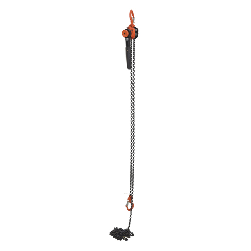 Mini Lever Hoist, 15' Lift, 1000 lbs. (0.5 tons) Capacity, Steel Chain Haskins Industrial Inc.
