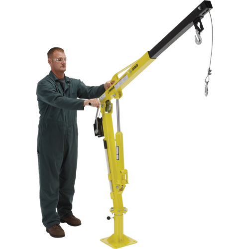 Winch Operated Truck Jib Crane, 500 lbs. (0.25 tons) Capacity, 102' Max. Clearance Haskins Industrial Inc.