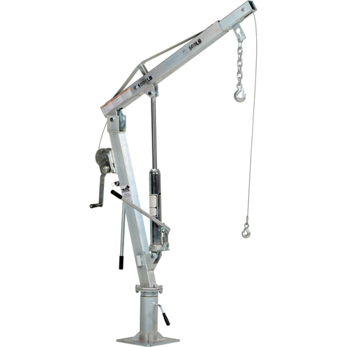 Winch Operated Truck Jib Crane, 500 lbs. (0.25 tons) Capacity, 99" Max. Clearance Haskins Industrial Inc.