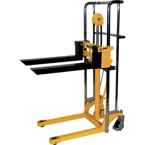 Gerbeur hydraulique pour chariot &eacute;l&eacute;vateur - VL47, Fonctionnement Pompe au pied, Capacit&eacute; 880 lb, Lev&eacute;e max 47" Haskins Industrial Inc.