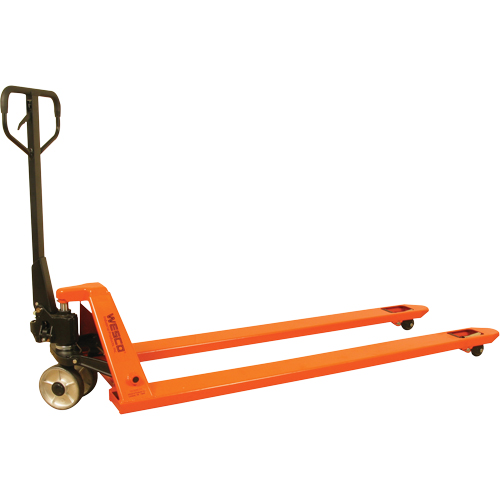 Long Fork Pallet Truck, 70" L x 27" W, 4400 lbs. Capacity Haskins Industrial Inc.