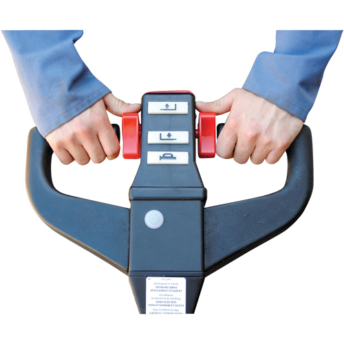 Fully Powered Electric Pallet Truck, 4500 lbs. Cap., 48" L x 30.25" W Haskins Industrial Inc.