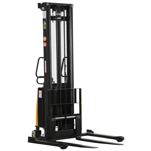 Fork Lift Stacker, Electric Operated, 2000 lbs. Capacity, 150" Max Lift Haskins Industrial Inc.