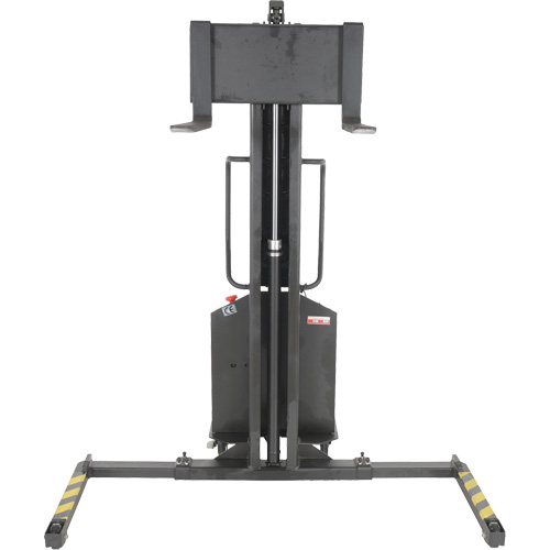 Narrow Mast Powered Lift Stacker, Electric Operated, 1000 lbs. Capacity, 63" Max Lift Haskins Industrial Inc.