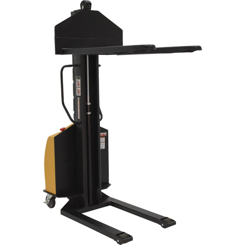 Gerbeur motoris&eacute; avec m&acirc;t &eacute;troit, Fonctionnement &eacute;lectrique, Capacit&eacute; 1000 lb, Lev&eacute;e max 63" Haskins Industrial Inc.