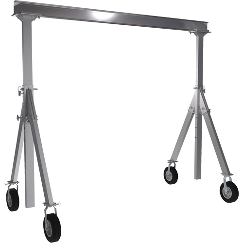 Adjustable Aluminum Gantry Crane, 10' L, 1500 lbs. (0.75 tons) Capacity Haskins Industrial Inc.