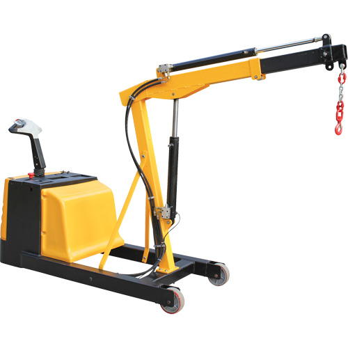 Electric Powered Floor Crane, 8.8' Lift, 1500 lbs. (0.75 tons), 44-1/4" Arm, 62-1/4" H Haskins Industrial Inc.