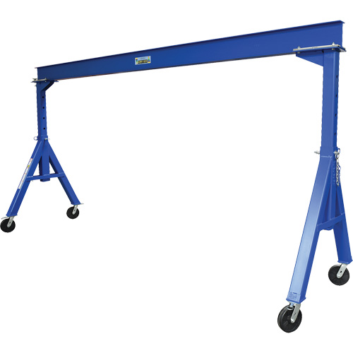 Adjustable Height Gantry Crane, 15' L, 4000 lbs. (2 tons) Capacity Haskins Industrial Inc.