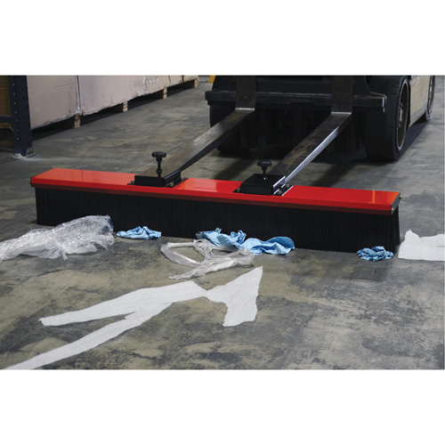Fork Truck Mounted Brush Sweeper Haskins Industrial Inc.