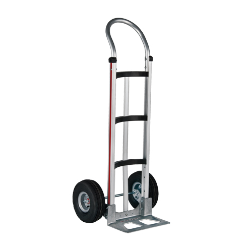 Knocked Down Hand Truck, Continuous Handle, Aluminum, 48" Height, 500 lbs. Capacity Haskins Industrial Inc.