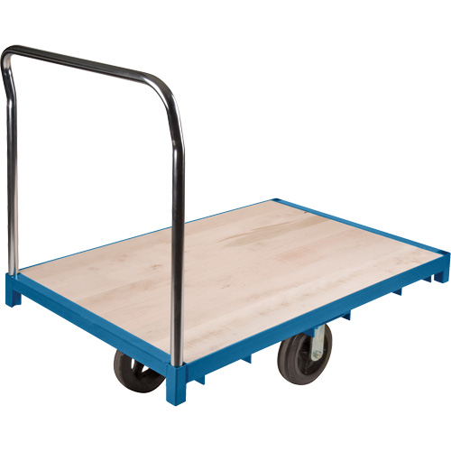 Heavy-Duty Platform Truck, 48" L x 24" W, 2000 lbs. Capacity, Rubber Casters Haskins Industrial Inc.