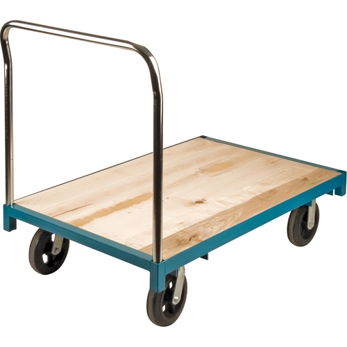 Chariot &agrave; plateforme robuste, 48" lo x 30" la, Capacit&eacute; de 2000 lb, Roues en Caoutchouc Haskins Industrial Inc.