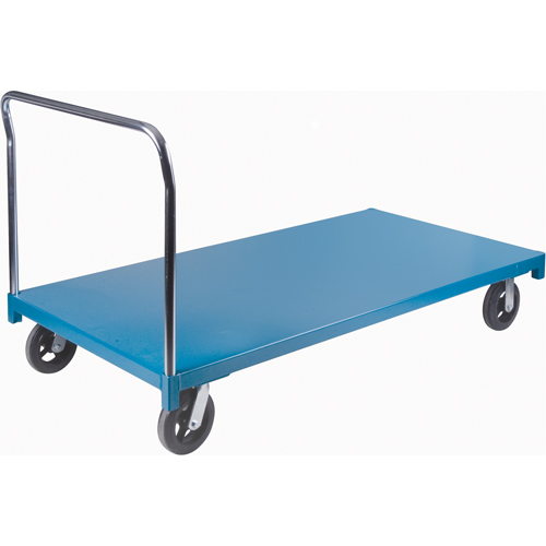 Chariot &agrave; plateforme robuste, 72" lo x 36" la x Capacit&eacute; 2000 lb, Roues en Caoutchouc Haskins Industrial Inc.