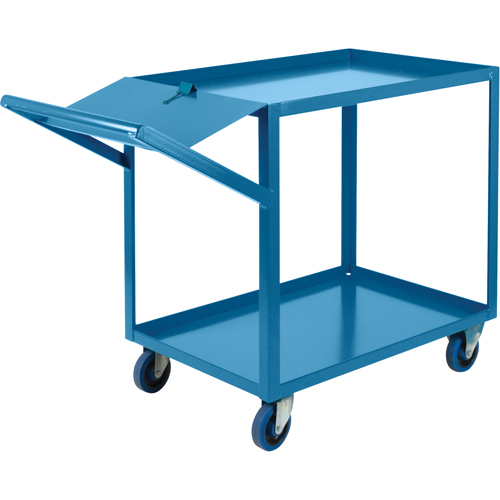 Order Picking Carts, 36" H x 24" W x 64" D, 2 Shelves, 1200 lbs. Capacity Haskins Industrial Inc.