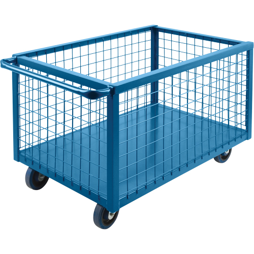 Wire Mesh Box Truck, Steel, 51" L x 24" W x 31.5" H, 16 cu. ft. Volume, 1200 lbs. Capacity Haskins Industrial Inc.