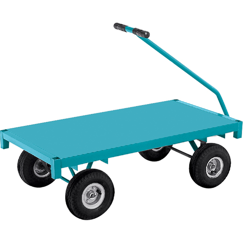 Platform Trucks - Ergonomic Platform Wagon Trucks, 24" W x 48" L, 1000 lbs. Capacity Haskins Industrial Inc.