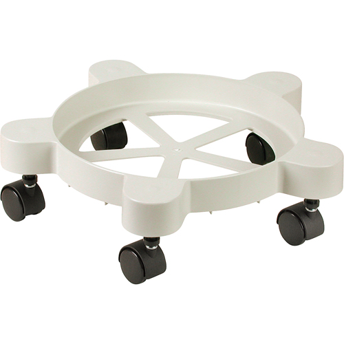 Lil'Dolly Pail Dollies, Plastic, 75 lbs. Capacity, 11" Diameter, Plastic Casters Haskins Industrial Inc.