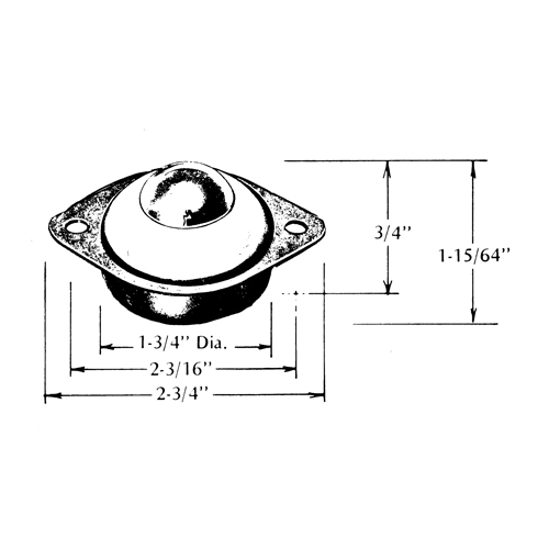 Billes de manutention en acier Haskins Industrial Inc.