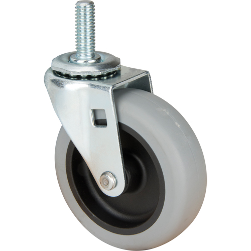 Roulette &agrave; tige, Pivotant, Diam&egrave;tre 3" (76 mm), Capacit&eacute; 80 lb (36 kg) Haskins Industrial Inc.