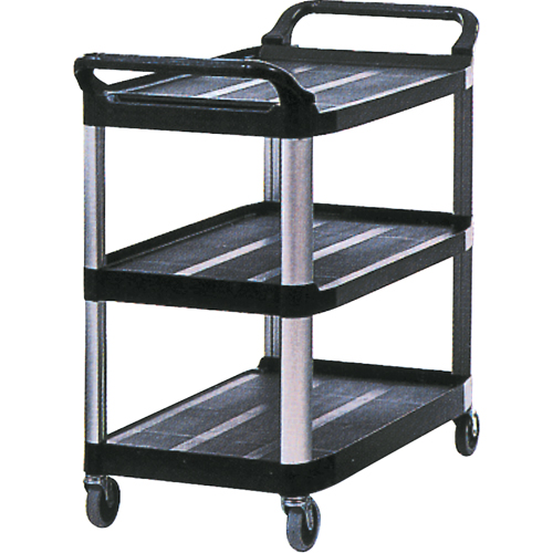 Utility Cart, 3 Tiers, 20" x 37" x 33-5/8", 300 lbs. Capacity Haskins Industrial Inc.