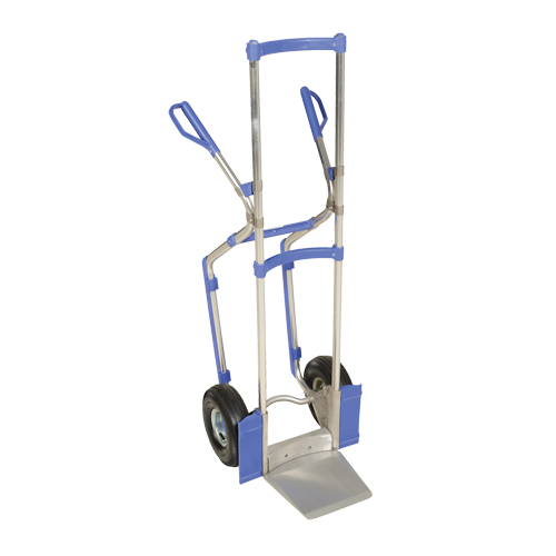 Diable ergonomique, Prise Combinaison, Aluminium, Hauteur de 52", Capacit&eacute; 350 lb Haskins Industrial Inc.