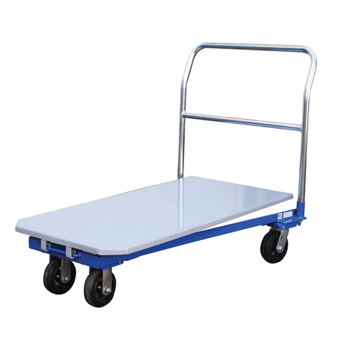 Chariot &agrave; plateforme, 48" lo x 24" la x Capacit&eacute; 1500 lb, Roues en Caoutchouc moul&eacute; Haskins Industrial Inc.