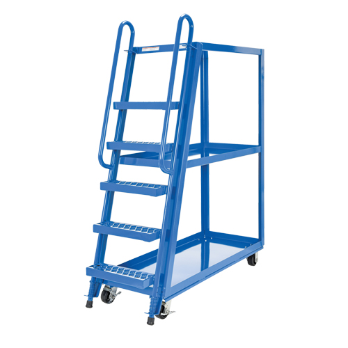 Stock Picking Cart, Steel, 21-7/8" W x 56-1/8" D, 3 Shelves, 1000 lbs. Capacity Haskins Industrial Inc.