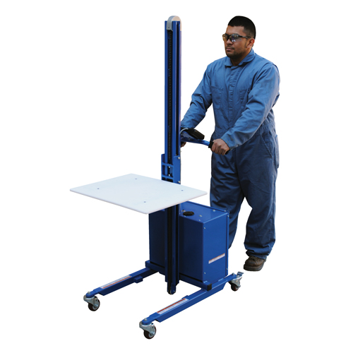 Quick Lift Platform Stacker, Electric Operated, 175 lbs. Capacity, 57" Max Lift Haskins Industrial Inc.
