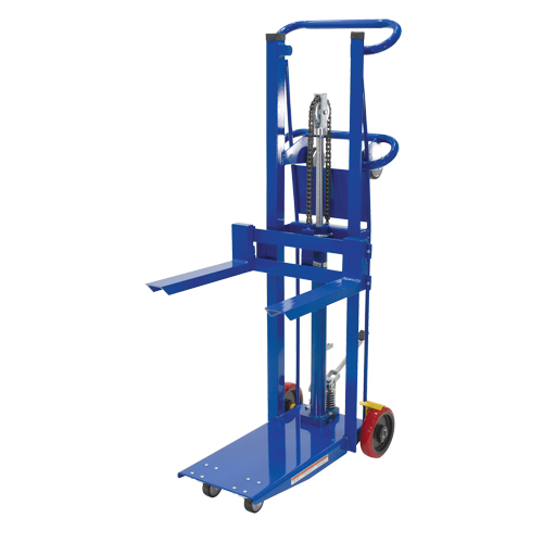 Platform Lift Stacker, Foot Pump Operated, 750 lbs. Capacity, 52" Max Lift Haskins Industrial Inc.