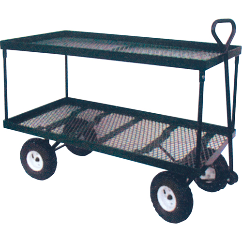 Double Deck Wagon, 24" W x 48" L, 600 lbs. Capacity Haskins Industrial Inc.