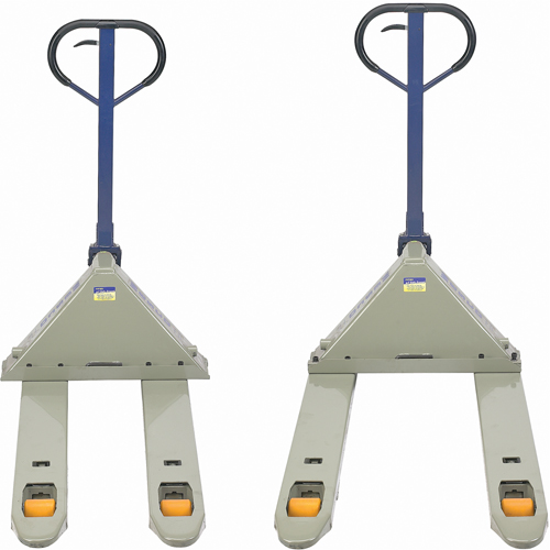 Adjustable Width Pallet Trucks, 48" L x 27" W, 5500 lbs. Capacity Haskins Industrial Inc.