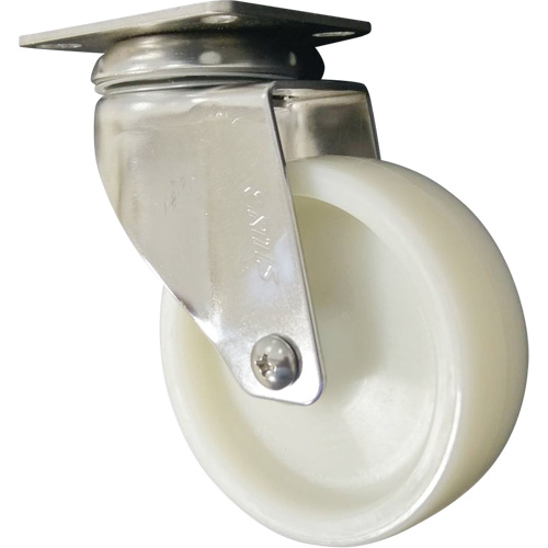 Roulette, Pivotant, 4" (101,6 mm), Nylon, 200 lb (91 kg) Haskins Industrial Inc.