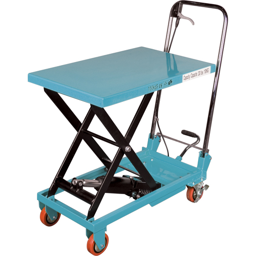 Heavy-Duty Hydraulic Scissor Lift Table, 27-1/2" L x 17-3/4" W, Steel, 330 lbs. Capacity Haskins Industrial Inc.