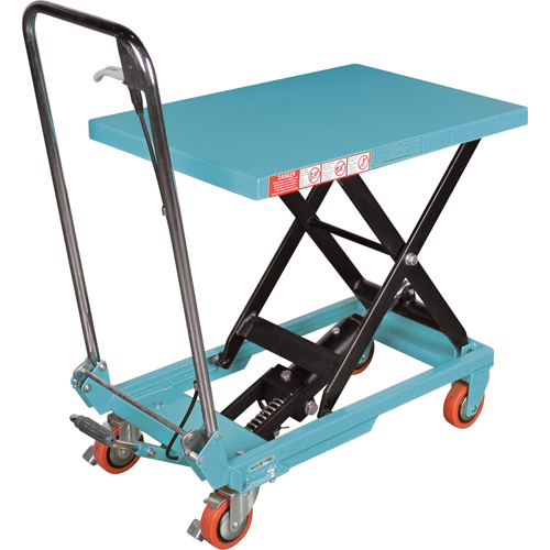 Heavy-Duty Hydraulic Scissor Lift Table, 27-1/2" L x 17-3/4" W, Steel, 330 lbs. Capacity Haskins Industrial Inc.